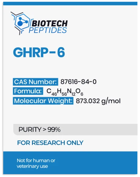 GHRP-6 Peptide 5mg & 10mg 1 GHRP-6 (10mg)